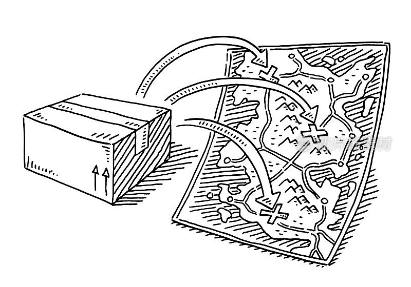 包裹递送地图绘制