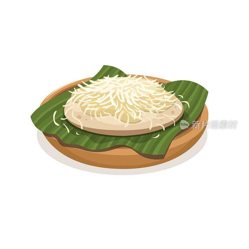 苏拉比是印尼煎饼，由米粉、椰奶和奶酪丝制成