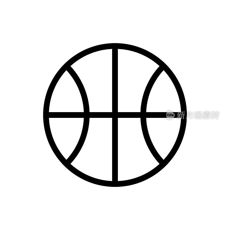 篮球线图标