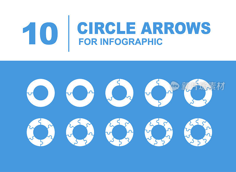 箭头圆的向量集合