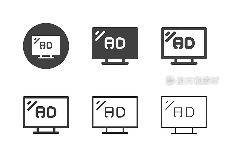 电视广告图标-多系列
