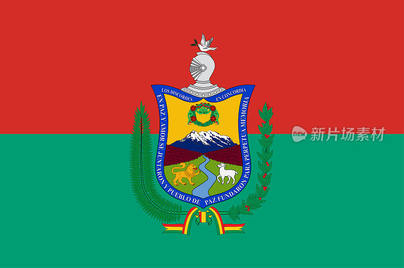 多民族玻利维亚国的拉巴斯旗