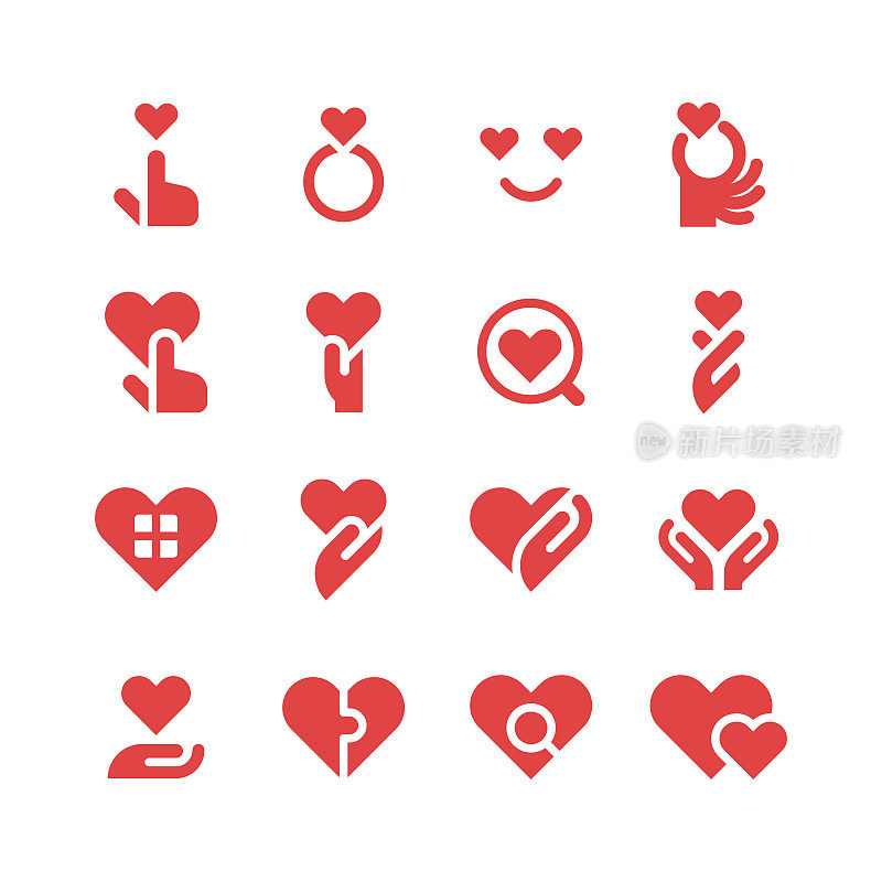 心图标,爱的概念