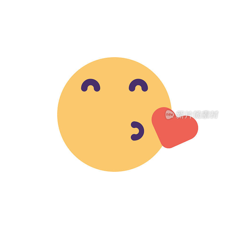 Emoticon裁剪设计平面颜色