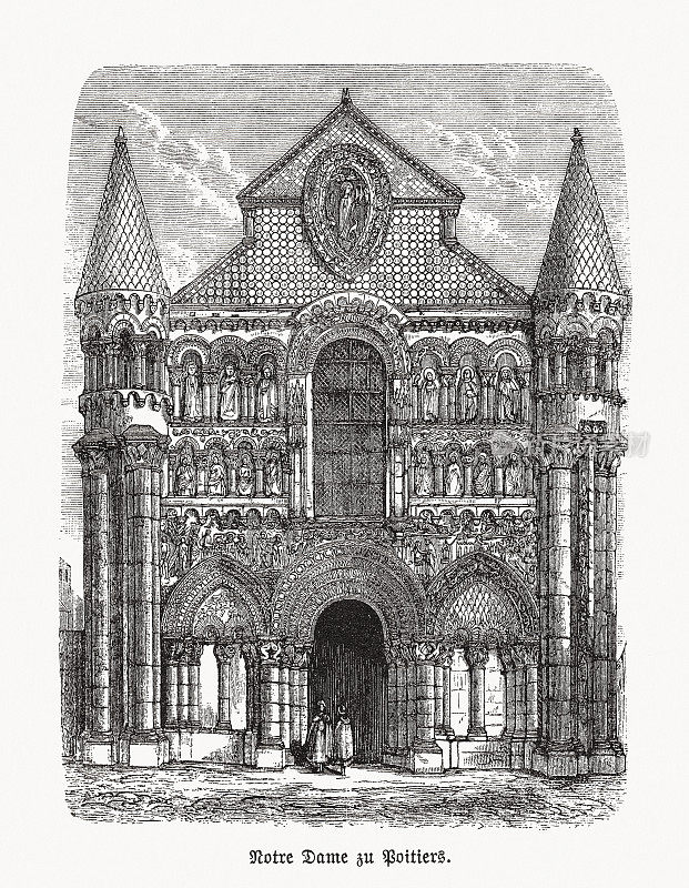 《大圣母堂》，法国普瓦捷，木版，1893年出版