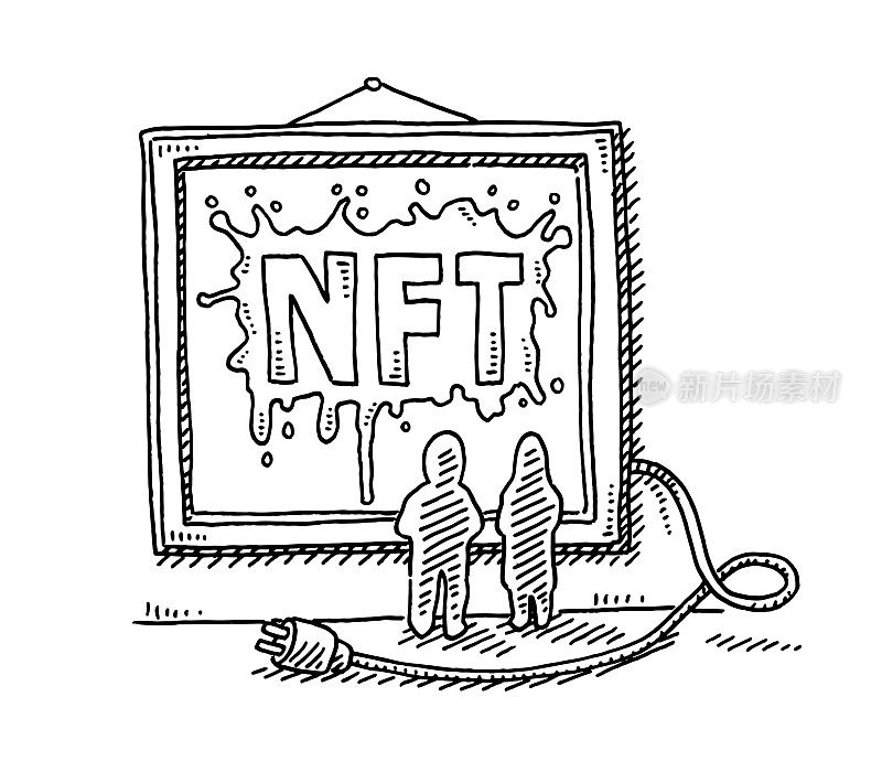 NFT数字艺术概念图
