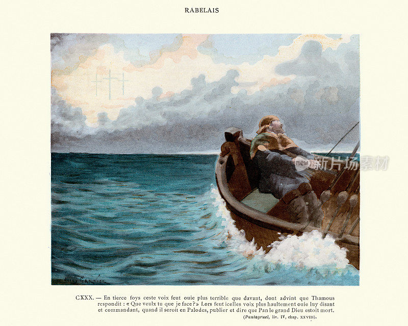 弗朗索瓦·拉伯雷的巨人和潘塔格鲁，遇难的水手听到了来自天堂的声音