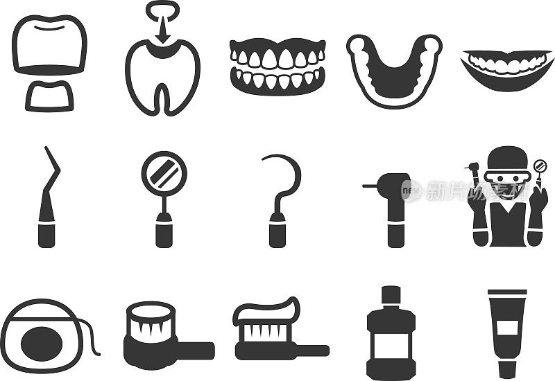 牙科护理图标-插图2