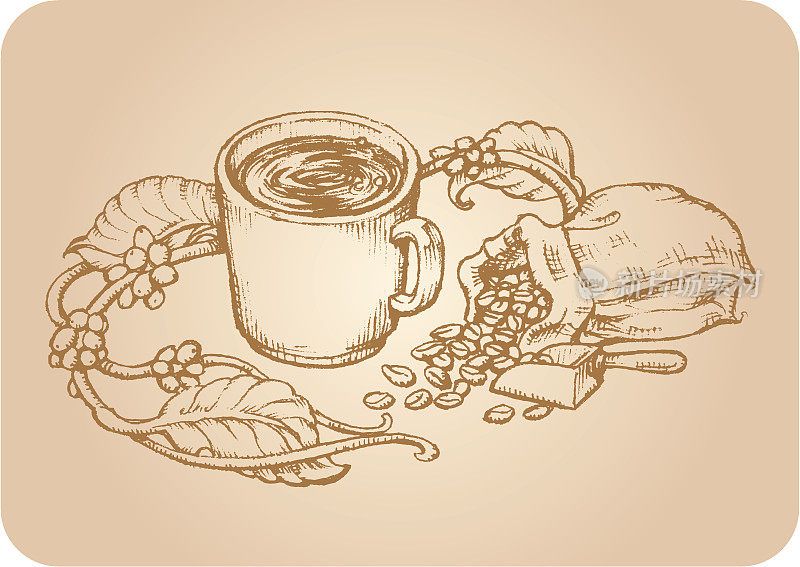 素描的咖啡