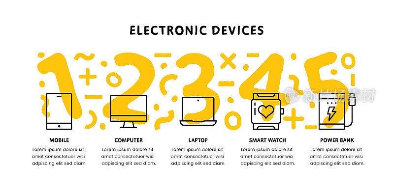 电子设备信息图设计