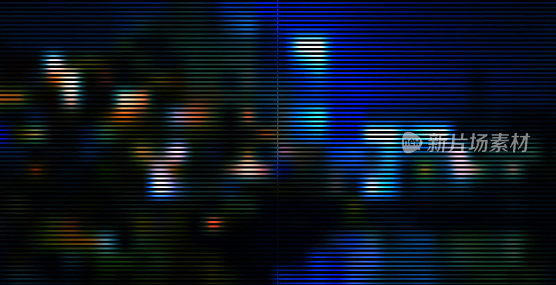 矢量赛博朋克风格闪烁霓虹灯城市之夜，抽象背景未来概念设计