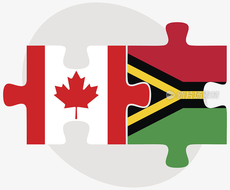加拿大和瓦努阿图国旗