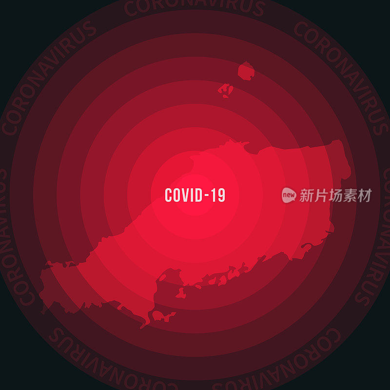 COVID-19传播地图。冠状病毒爆发