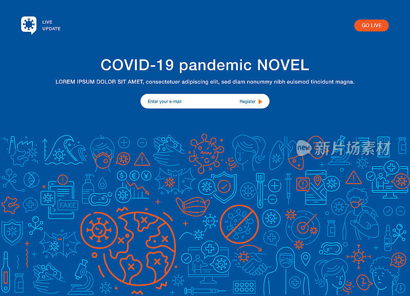 Covid-19大流行小说网站模板