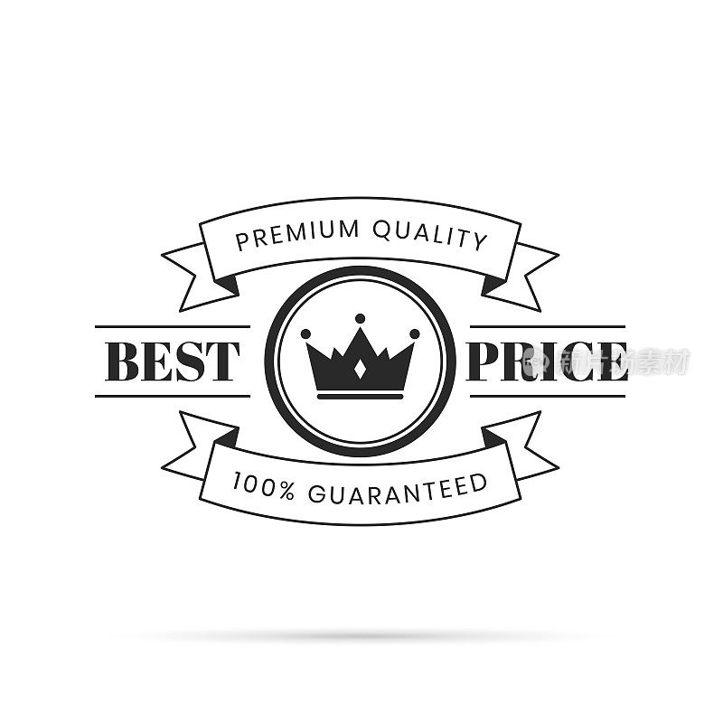 时髦的徽章(轮廓，线条艺术)-最好的价格，优质的质量，100%保证