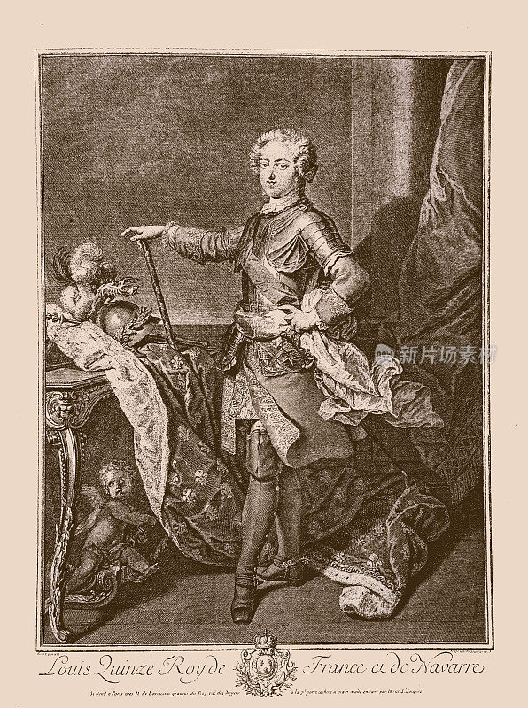 年轻的路易十五，法国国王