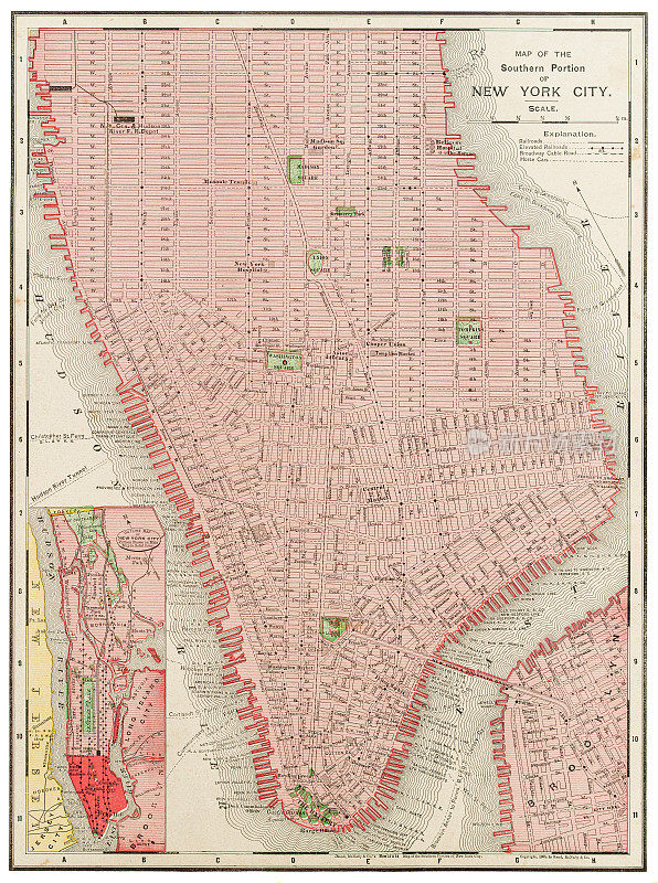 1899年美国纽约地图