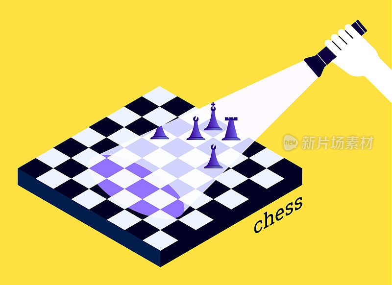 等距棋子或有棋盘的棋子