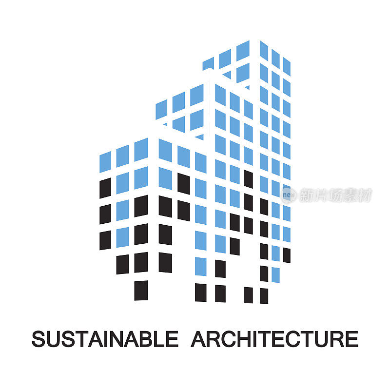 可持续建筑，建筑，图标和象征