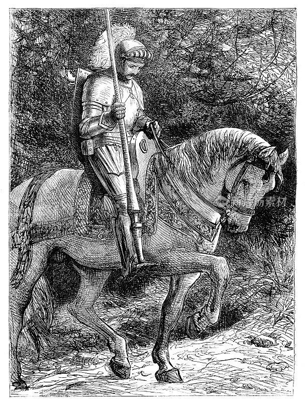1868年在马林的盔甲骑士杂志