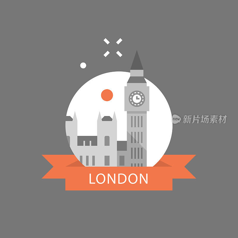 大本钟钟楼，伦敦的象征，旅游目的地，著名地标，英国的首都，威斯敏斯特大教堂