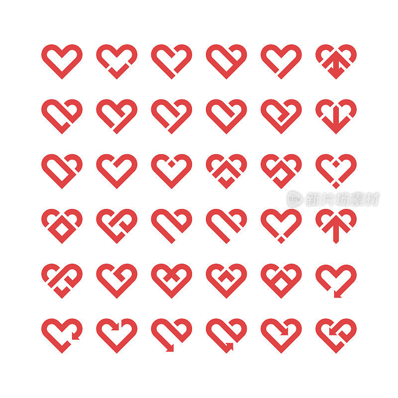 心图标,爱的概念