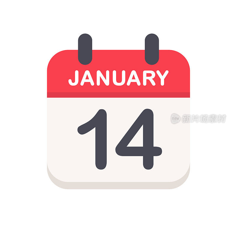 1月14日-日历图标