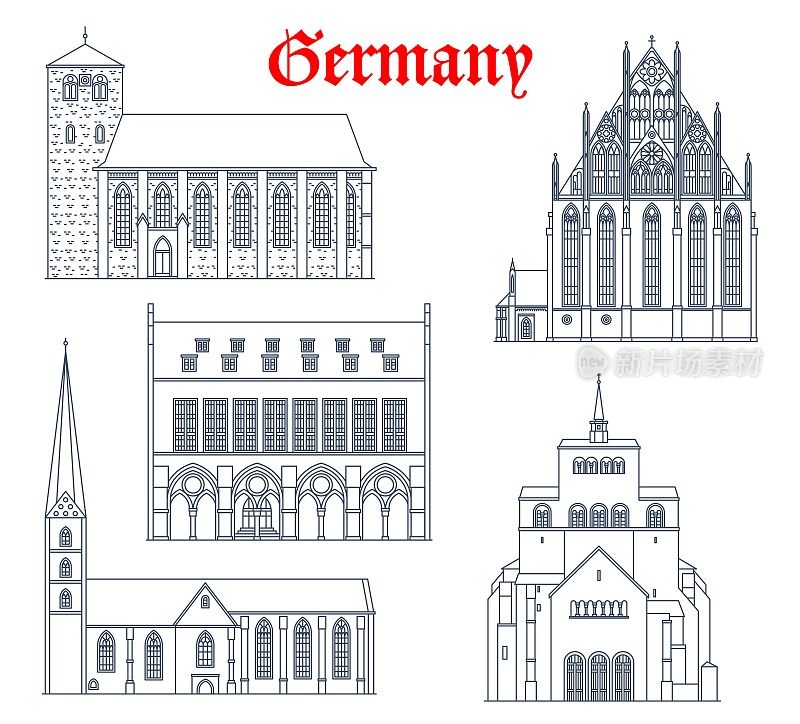 德国标志性建筑，大教堂，教堂