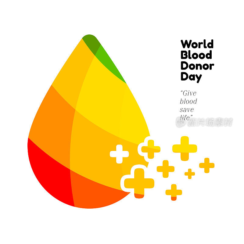 世界献血者日-血滴图例