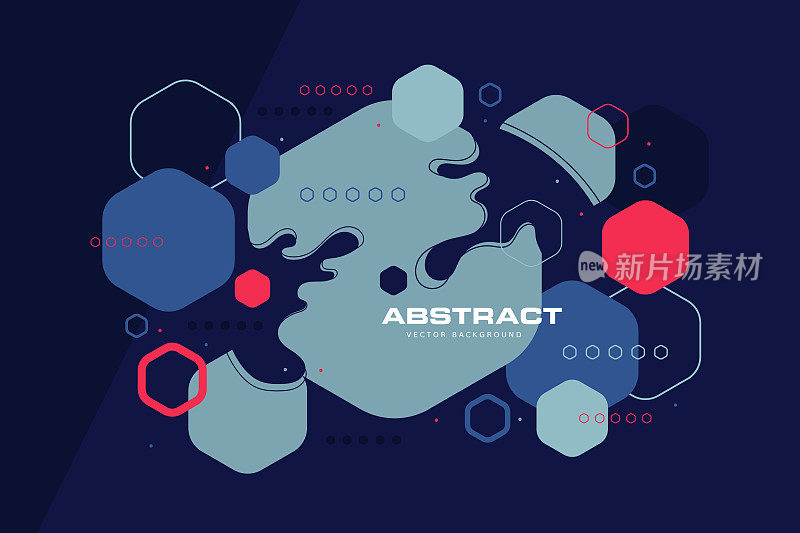 抽象几何背景与六边形