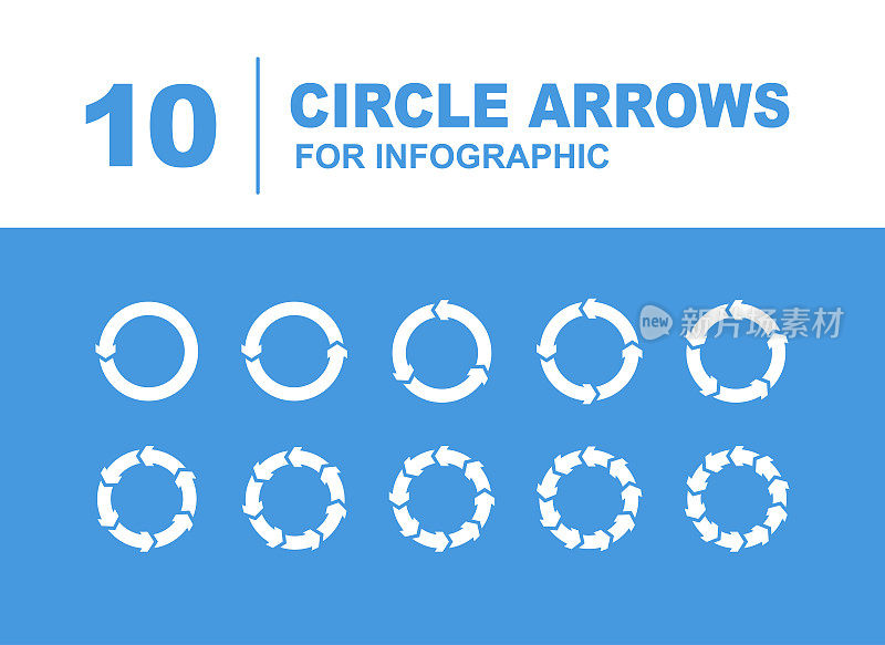 箭头圆的向量集合