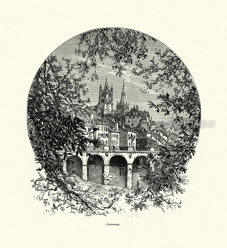 洛桑日内瓦湖，沃德，罗曼迪，瑞士，19世纪