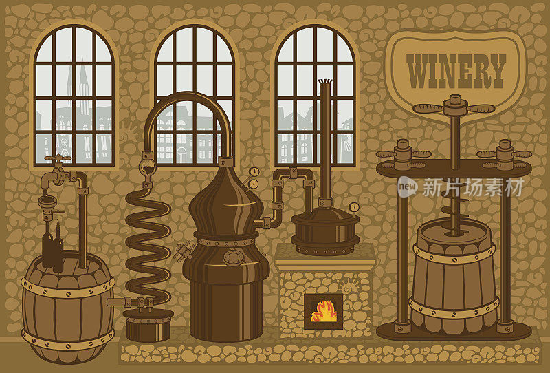 酿酒厂是生产葡萄酒的工厂