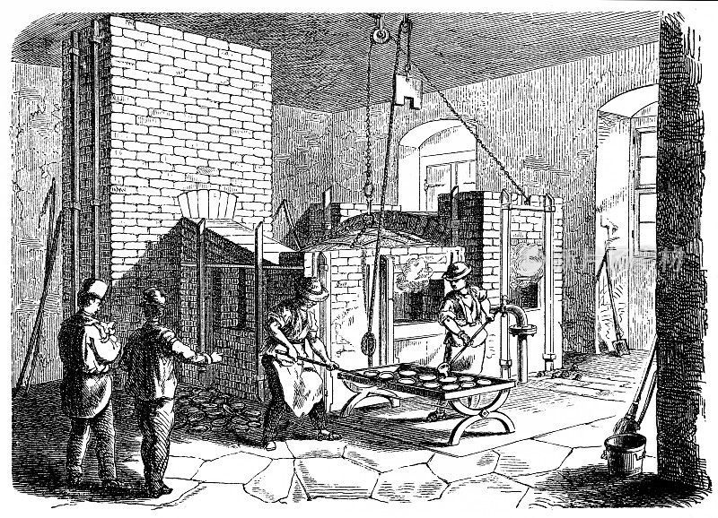 1845年前后对汞的加工和对银的精细烧制