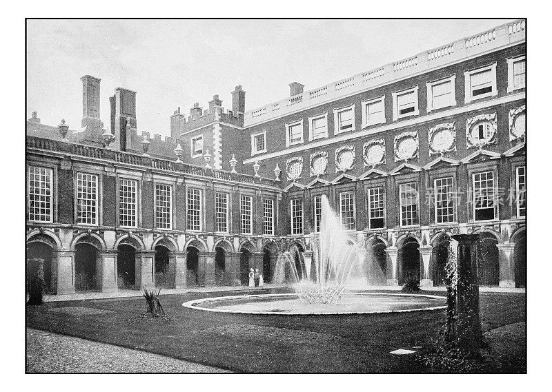 古董伦敦摄影:汉普顿宫，喷泉宫