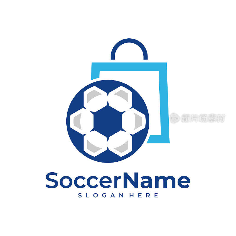 足球店logo模板，足球店logo设计矢量