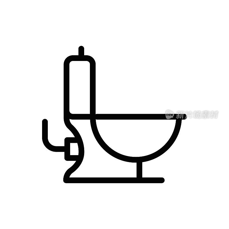 厕所清洁,清洁和卫生线图标