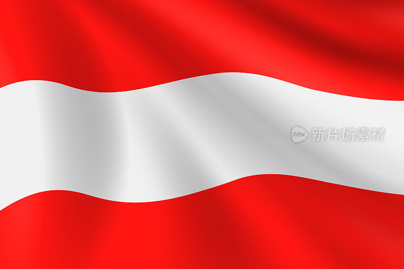奥地利国旗。奥地利国旗。矢量标志背景。股票插图