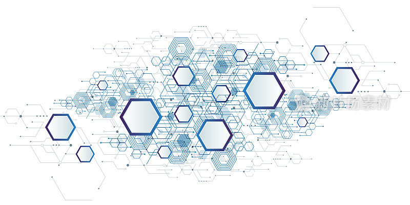 抽象分子背景。分子结构或化学工程，基因研究，创新技术。