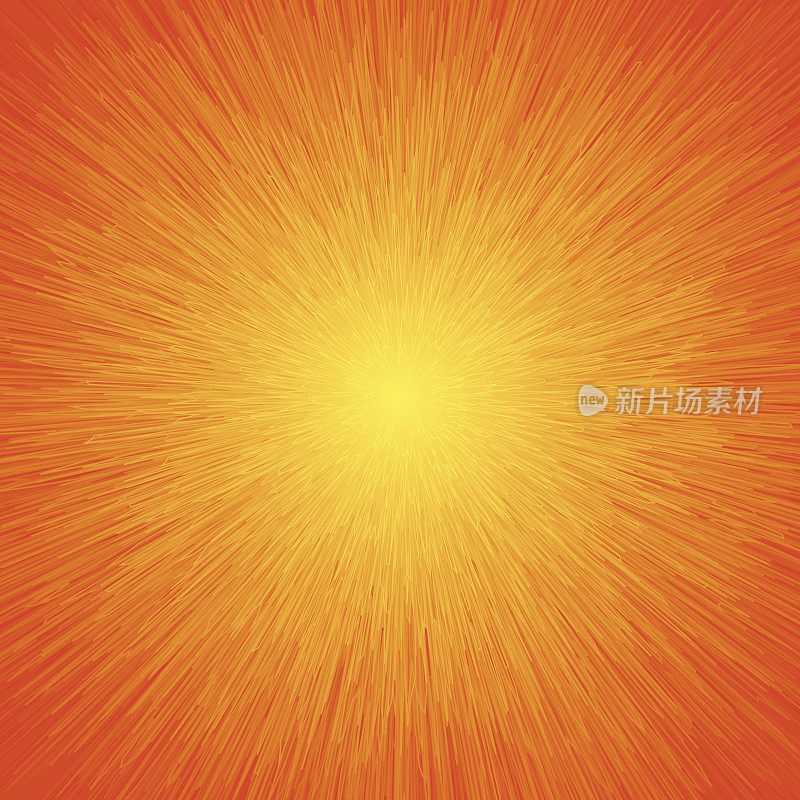 能量光抽象背景在橙色颜色