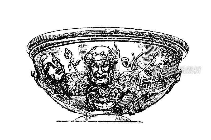 1868年10月17日，在德国希尔德斯海姆出土了一个来自希尔德斯海姆宝藏的杯子，这是在帝国边境之外发现的最大的罗马银器