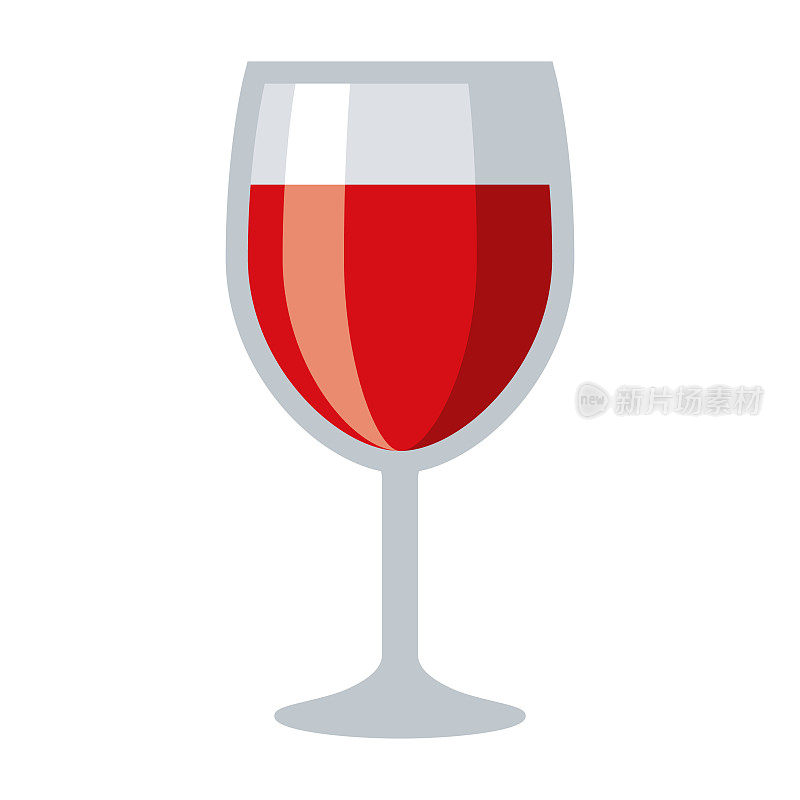 透明背景上的葡萄酒图标