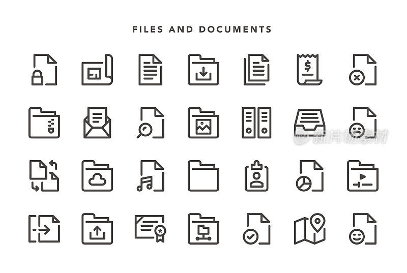 文件和文档图标