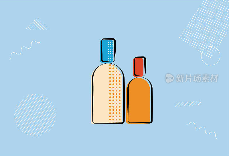 酒瓶图标插图。