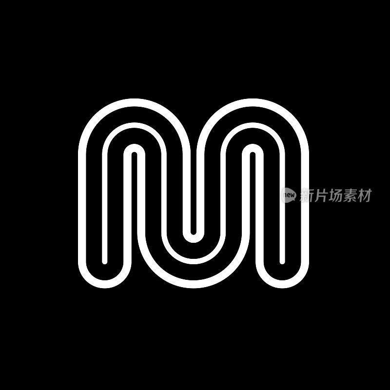 字母M标志