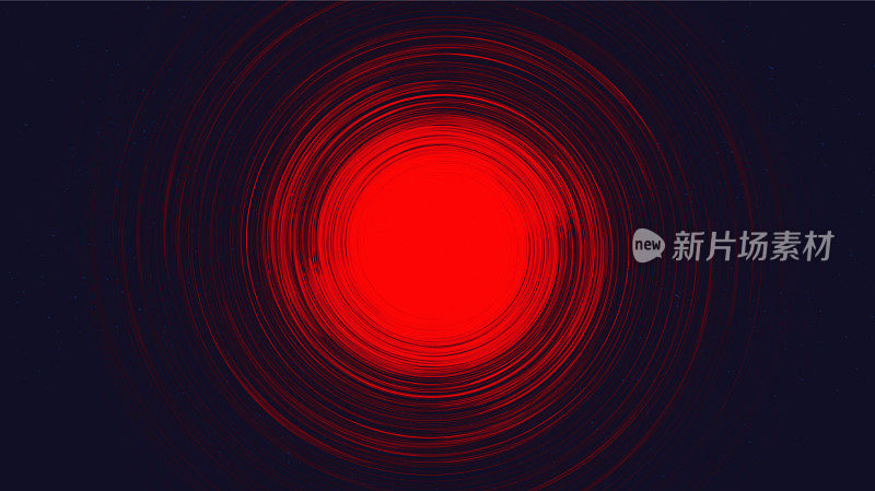 发光的红色螺旋黑洞星系背景与银河系螺旋，宇宙和星空的概念设计，矢量