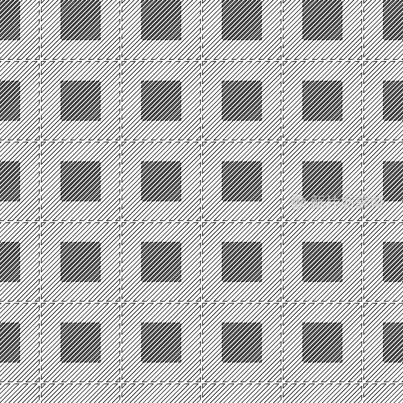 双条纹正方形正方形全框网格图案