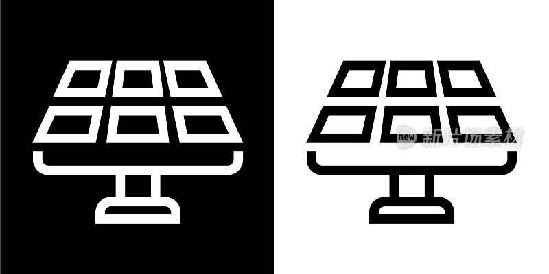 太阳能电池板能源图标