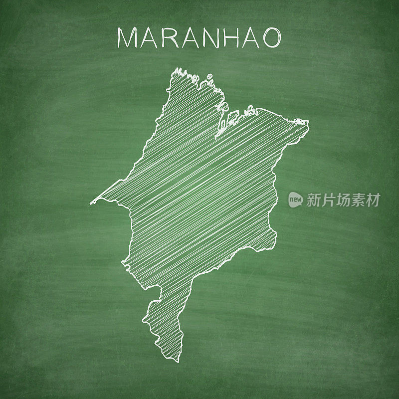 马拉尼豪地图画在黑板上――黑板