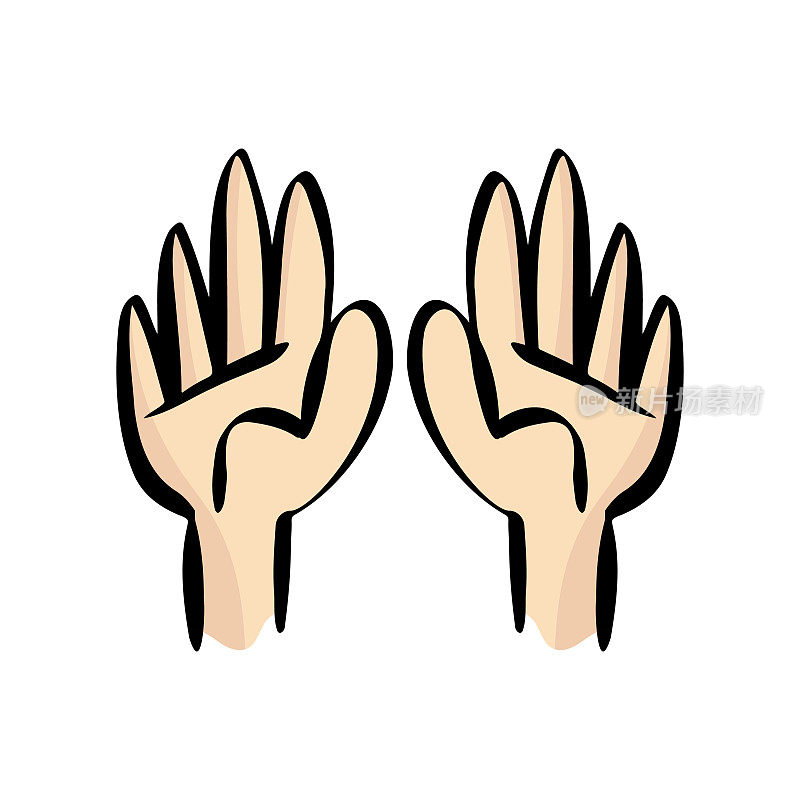 人类手的社交距离